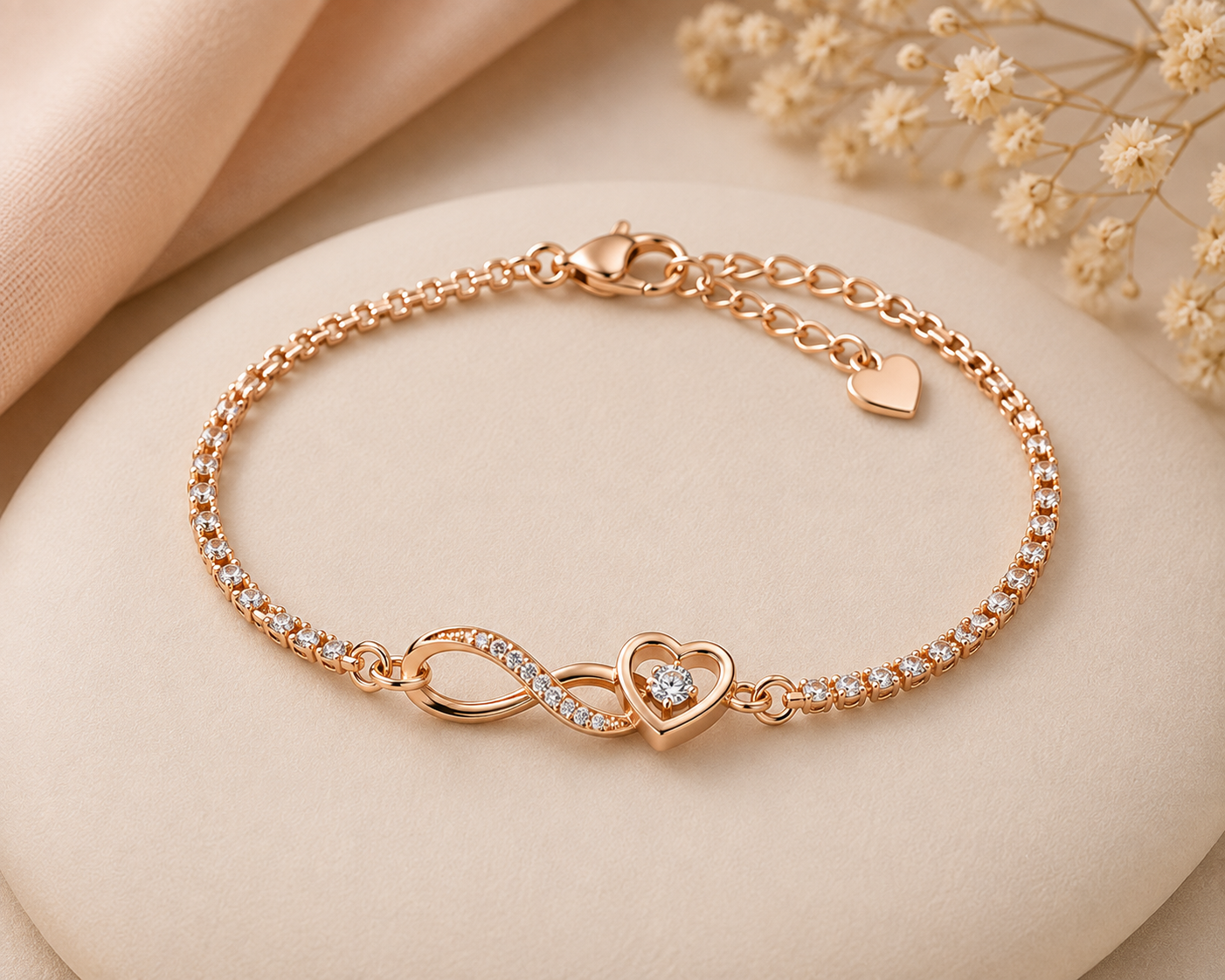 Women’s Elegant Rose Gold Bracelet